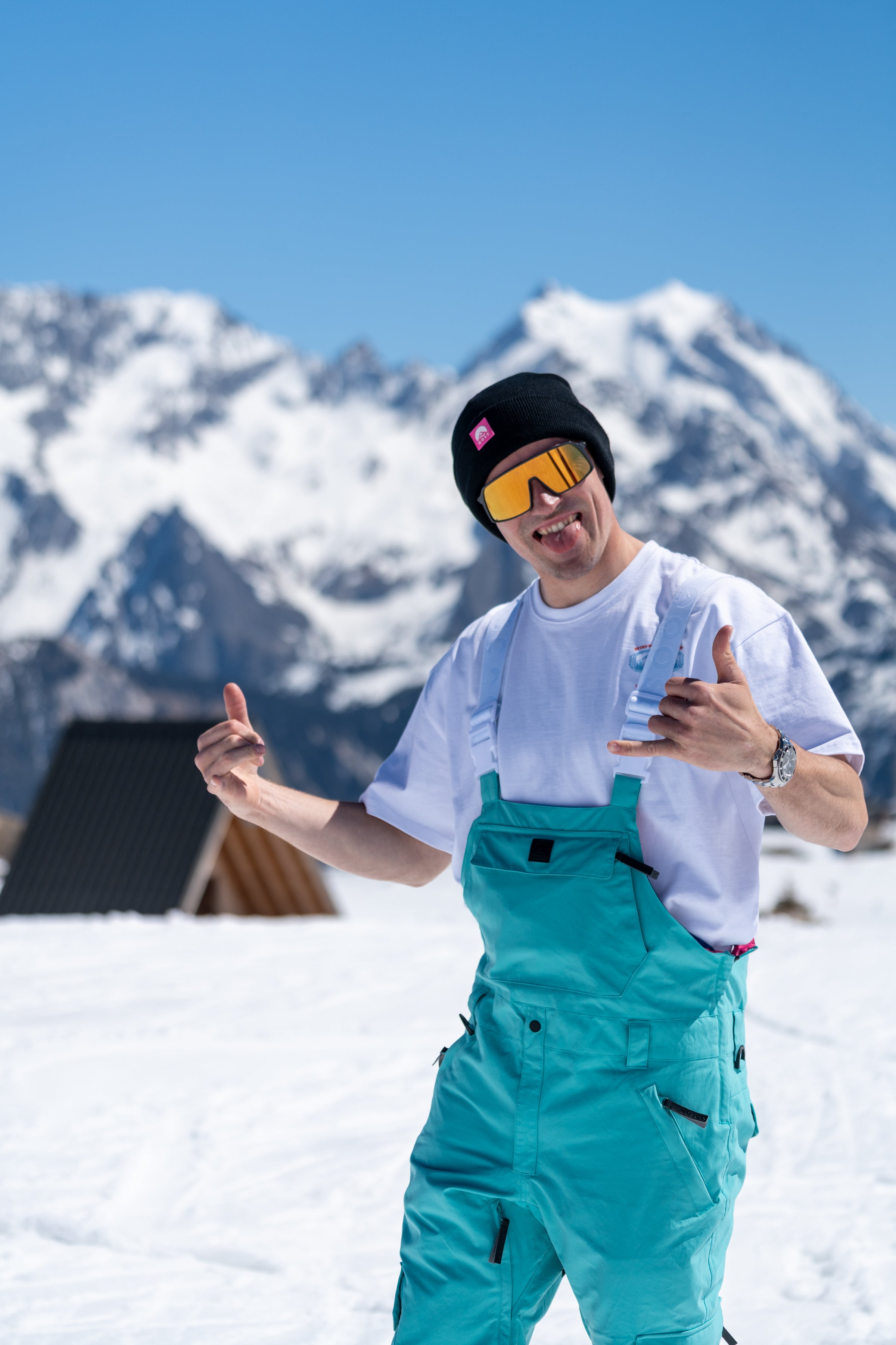 Yeh Man Bib Pant - Aqua