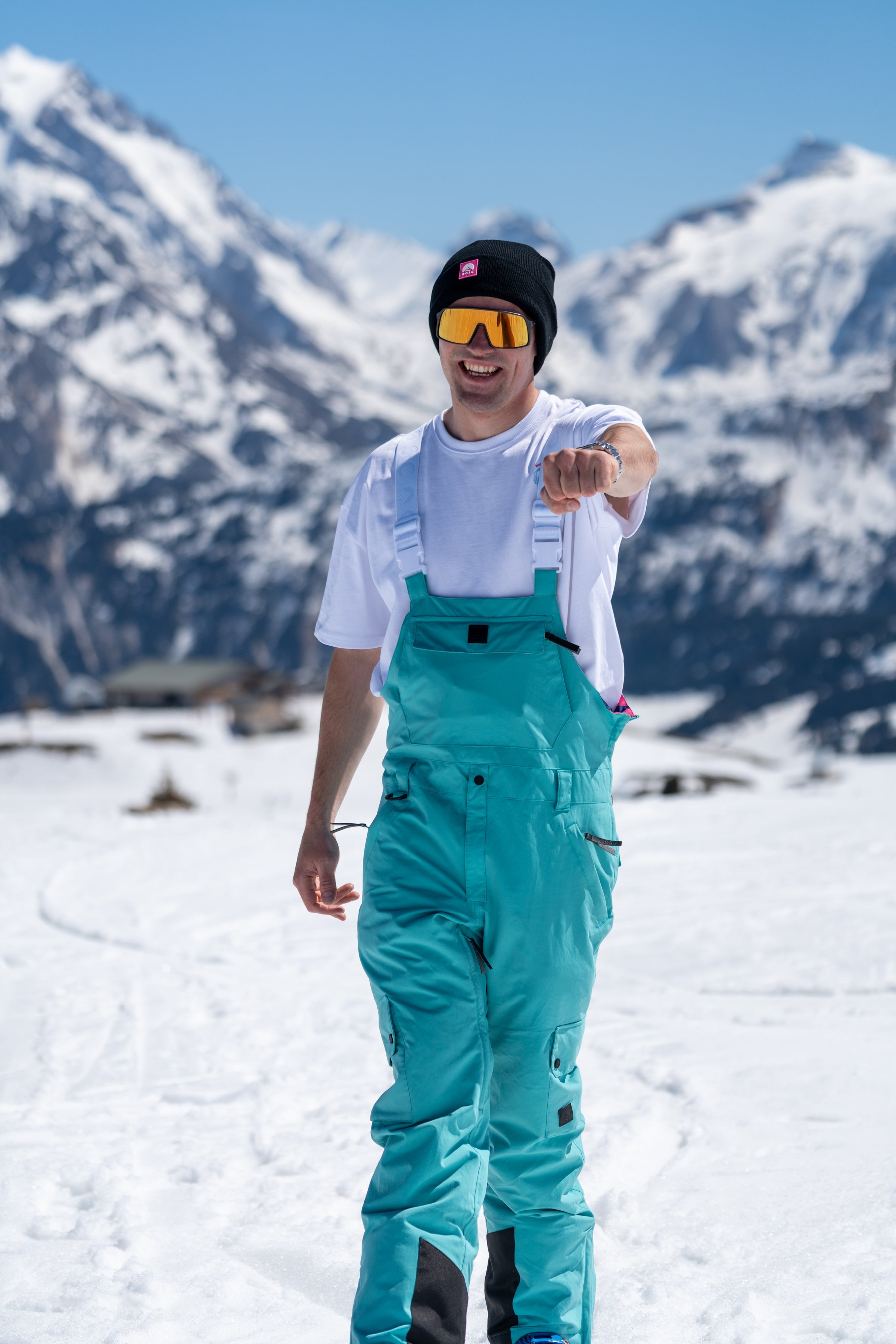 Yeh Man Bib Pant - Aqua
