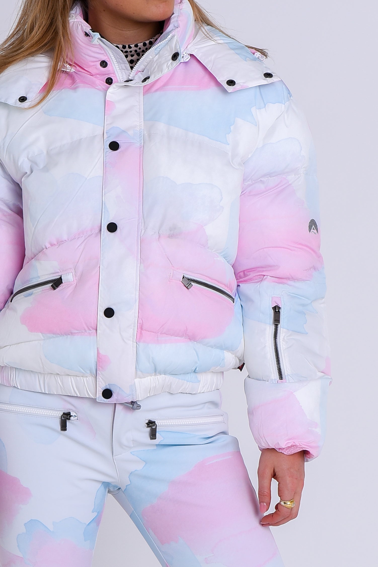 Chic Puffer Jacket - Watercolour