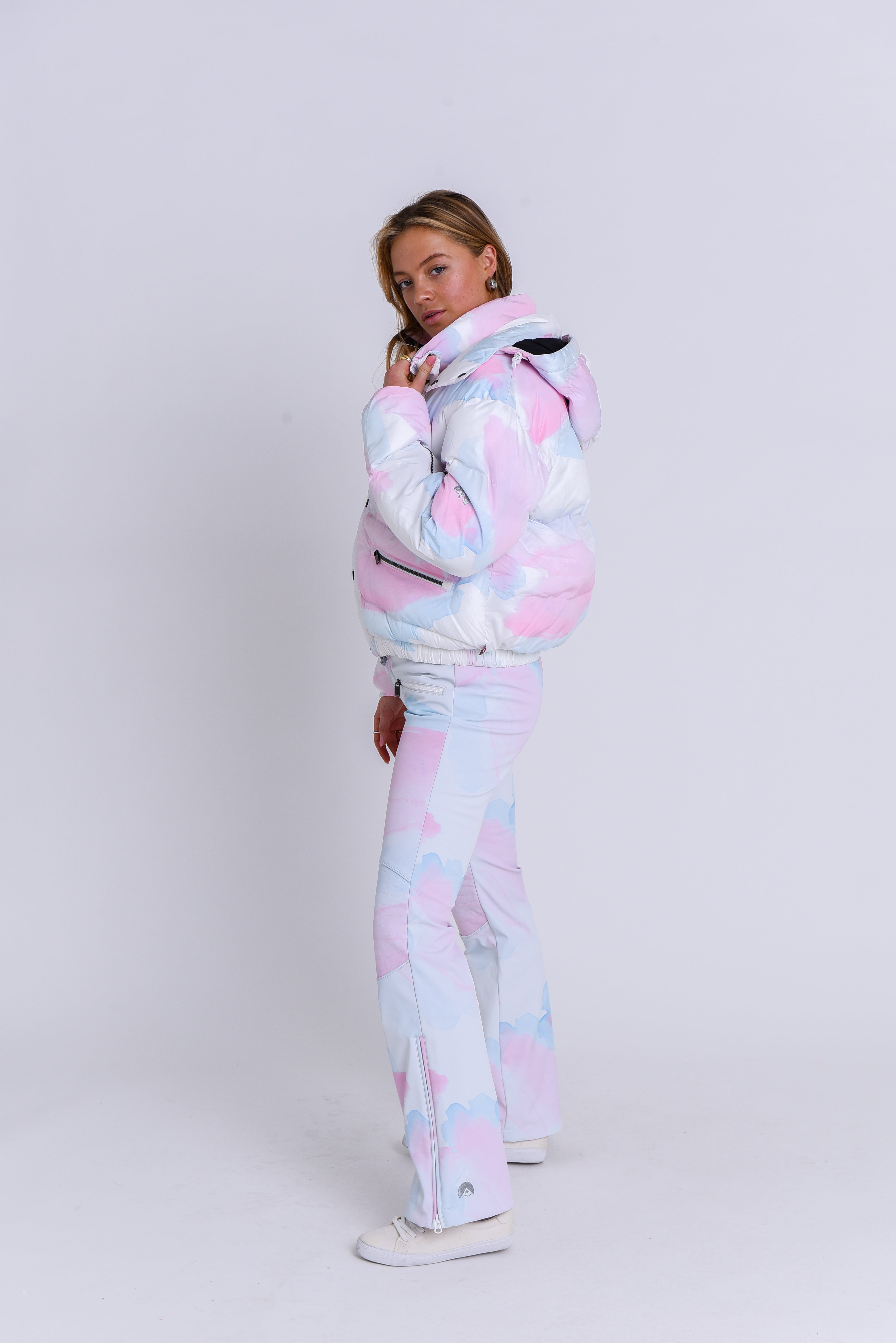 Chic Puffer Jacket - Watercolour