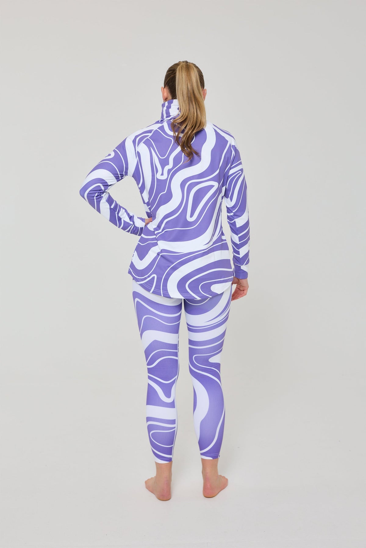 Baselayer Leggings - Purple Swirl Women's