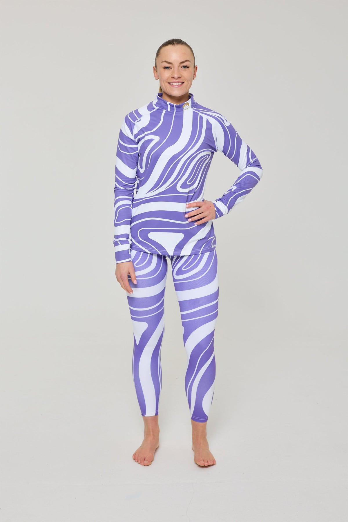 Purple Swirl Women's Baselayer Top