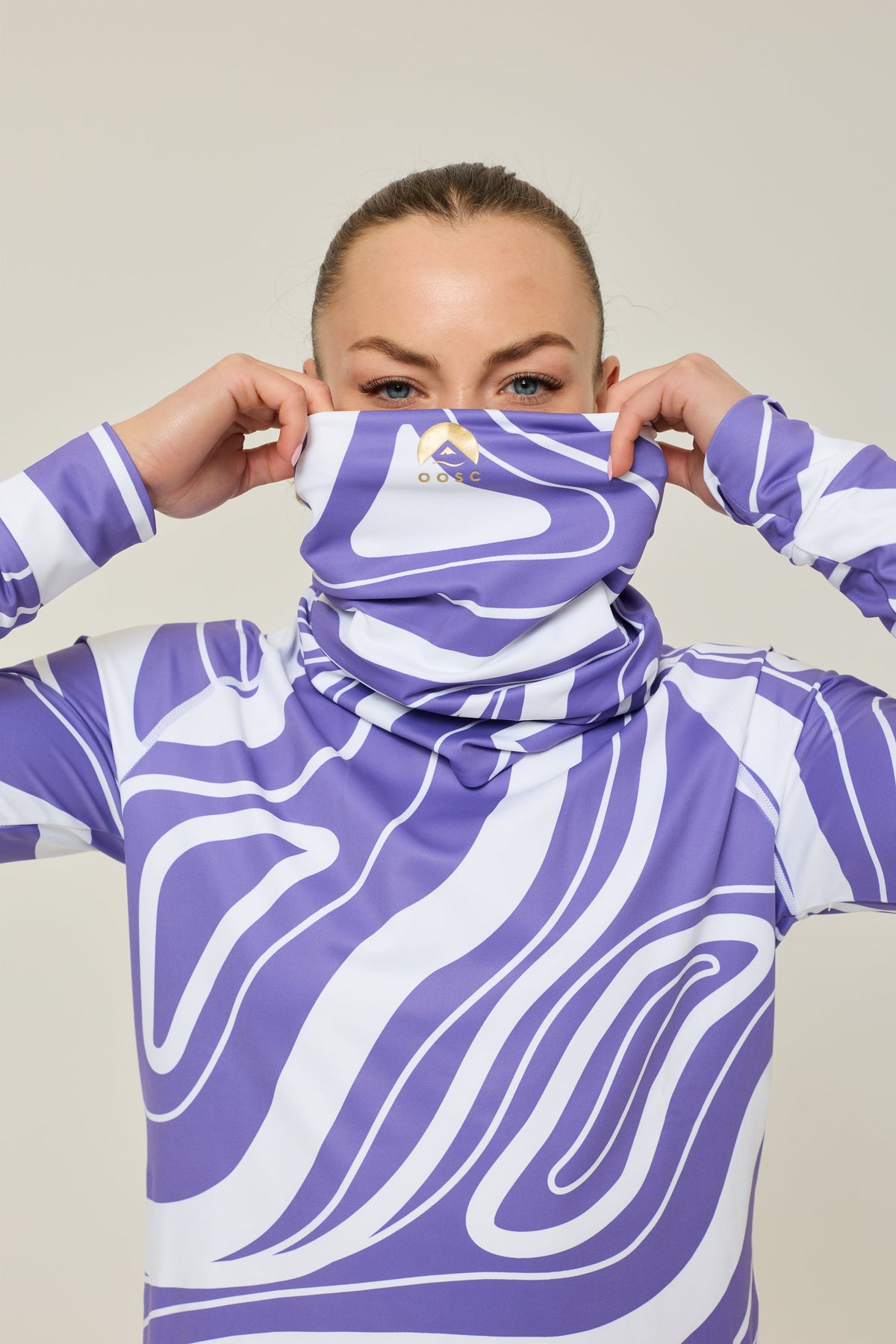 Purple Swirl Neck Warmer