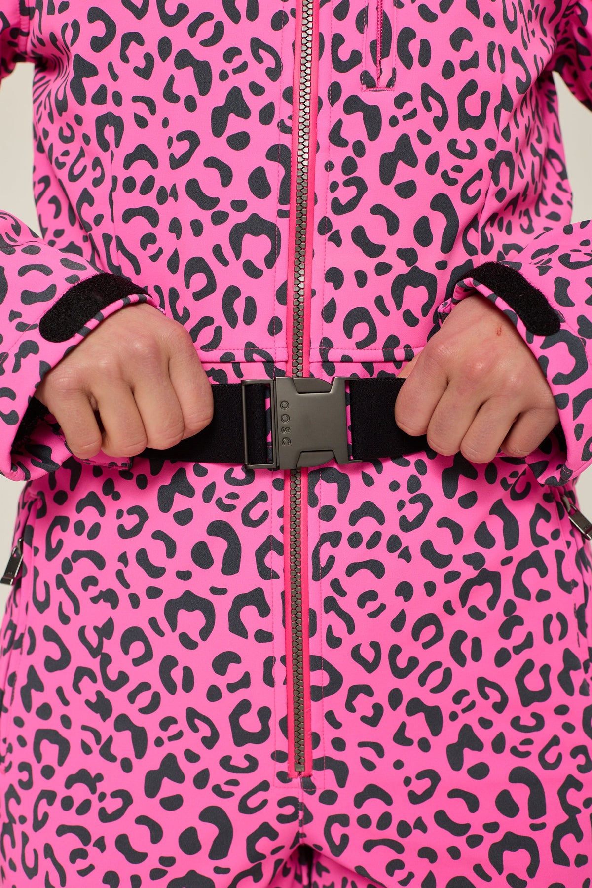 Rosé Leopard Ski Suit