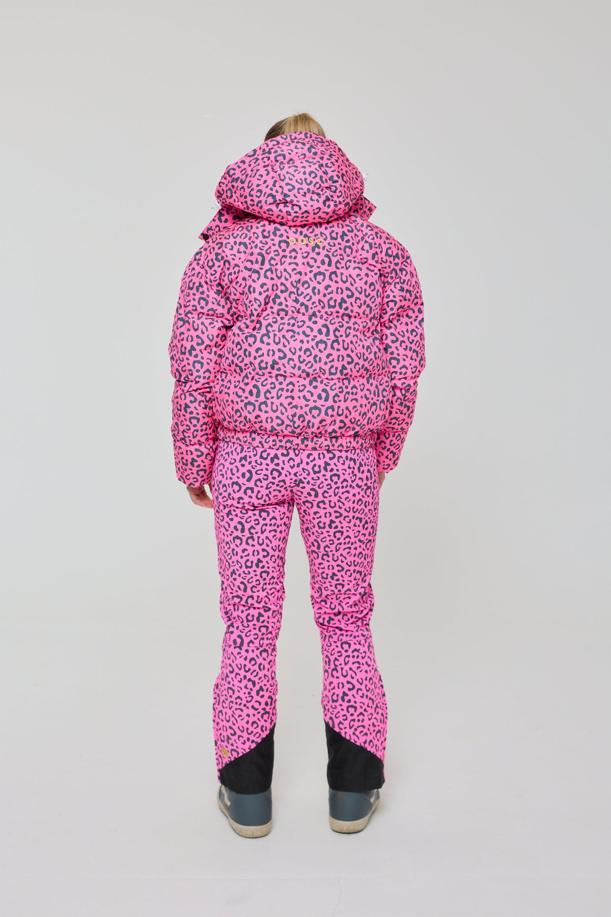 Chic Puffer Jacket - Rosé Leopard