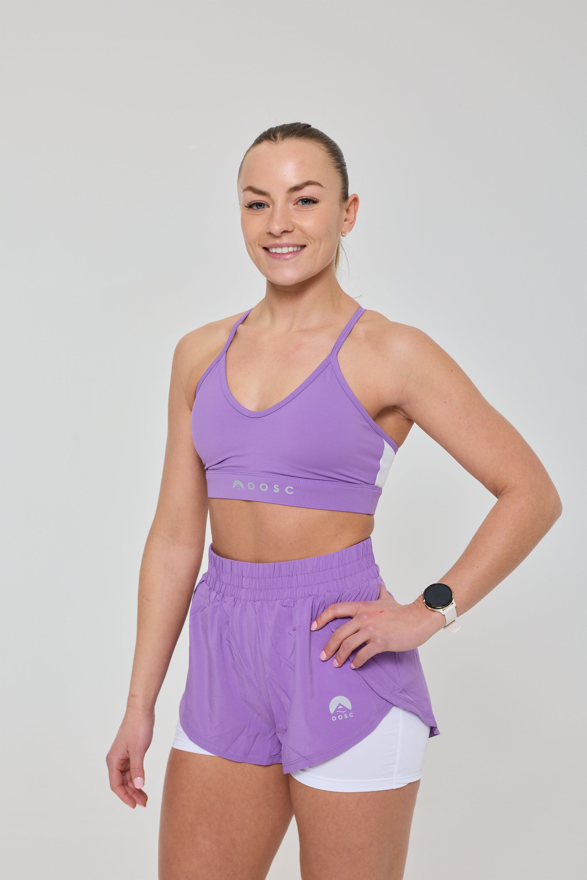 Elite 2 in 1 Running Shorts - Purple