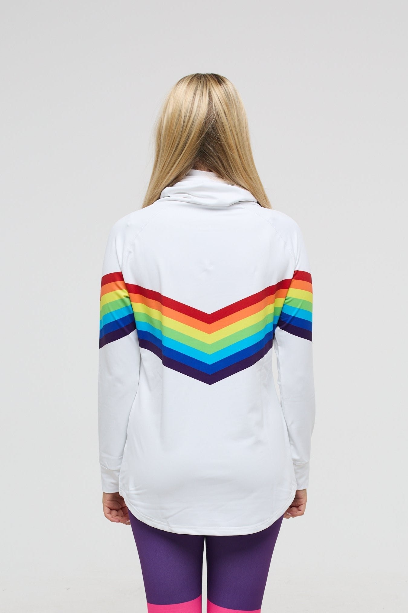 High Neck Baselayer Top Rainbow Road - Women's