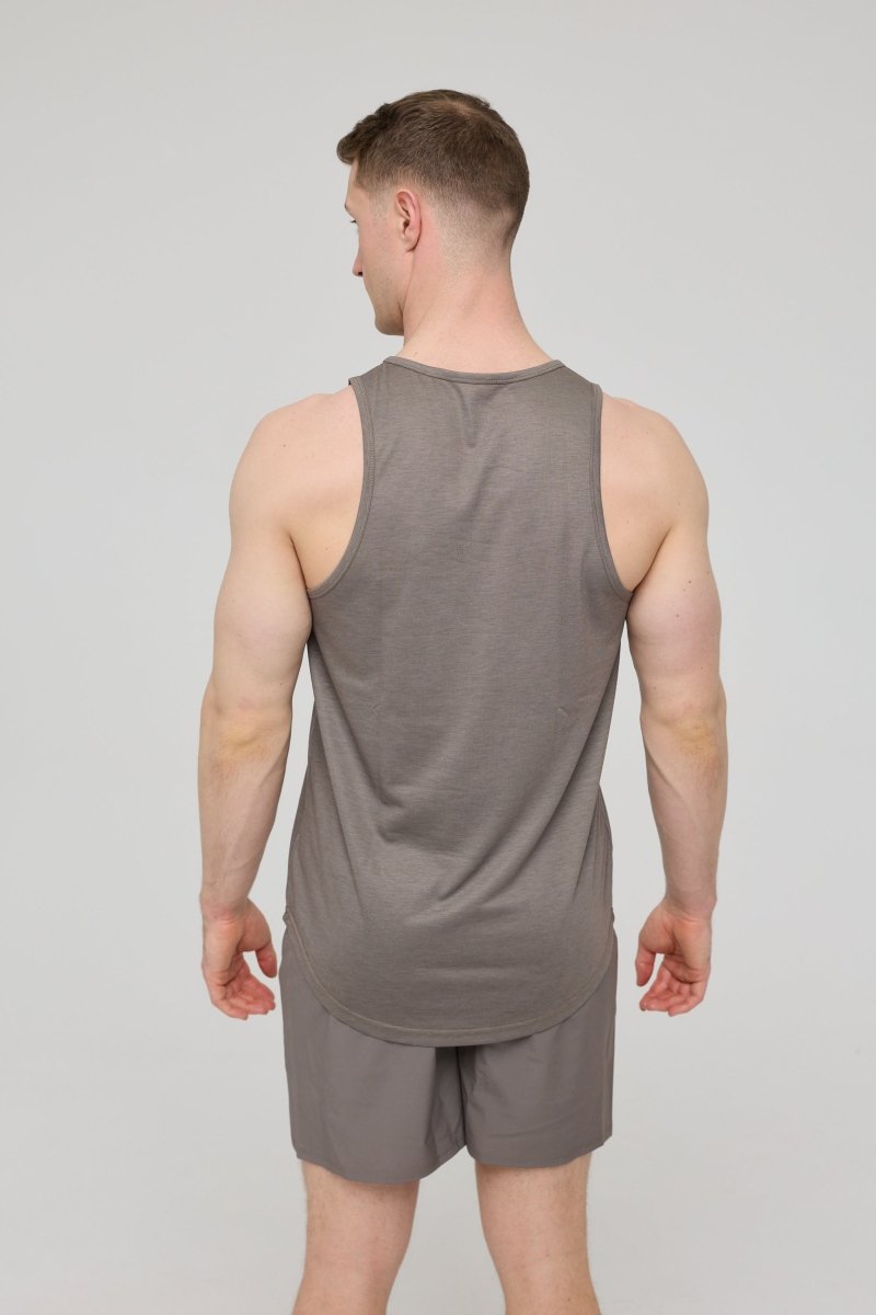 Elite Activewear Tank Khaki - Men's - OOSC Clothing