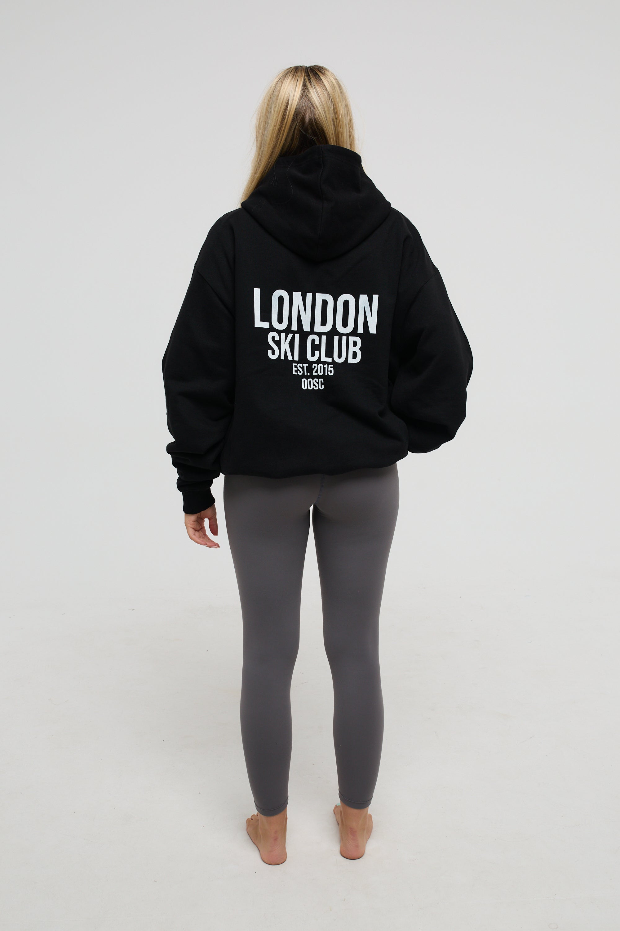 London Ski Club Oversize Hoodie - Black