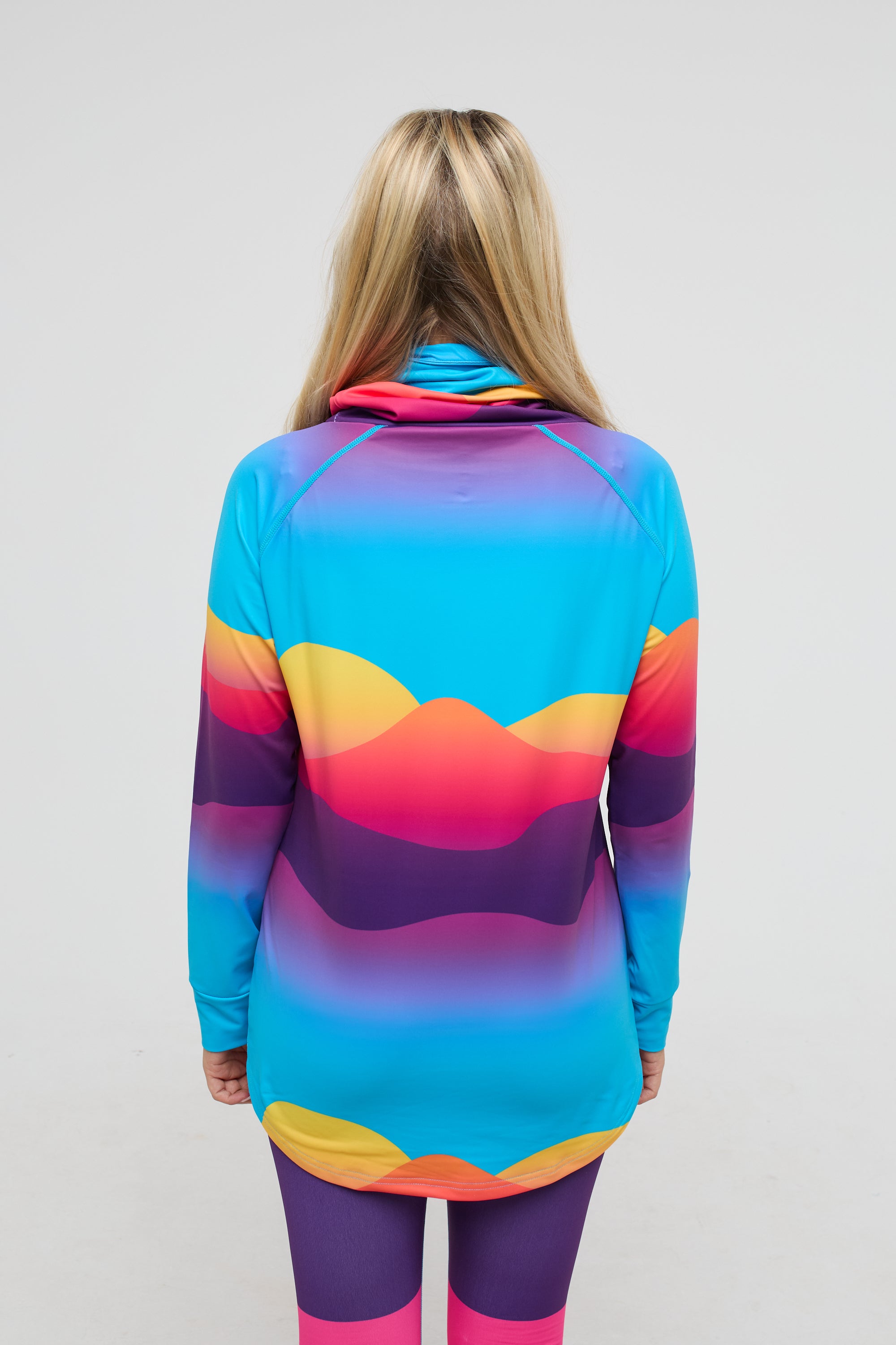 High Neck Baselayer Top Mambo Sunset - Women's