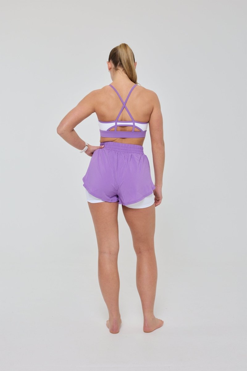 Medium Support Infinite Sports Bra - Purple - OOSC Clothing