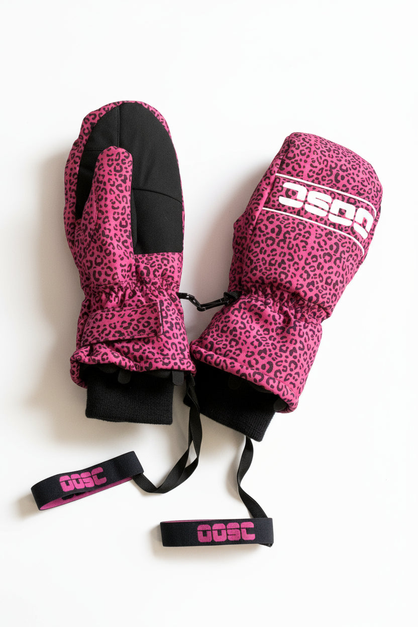 1987 PrimaLoft® V2 Ski & Snowboard Mitt - Pink Leopard
