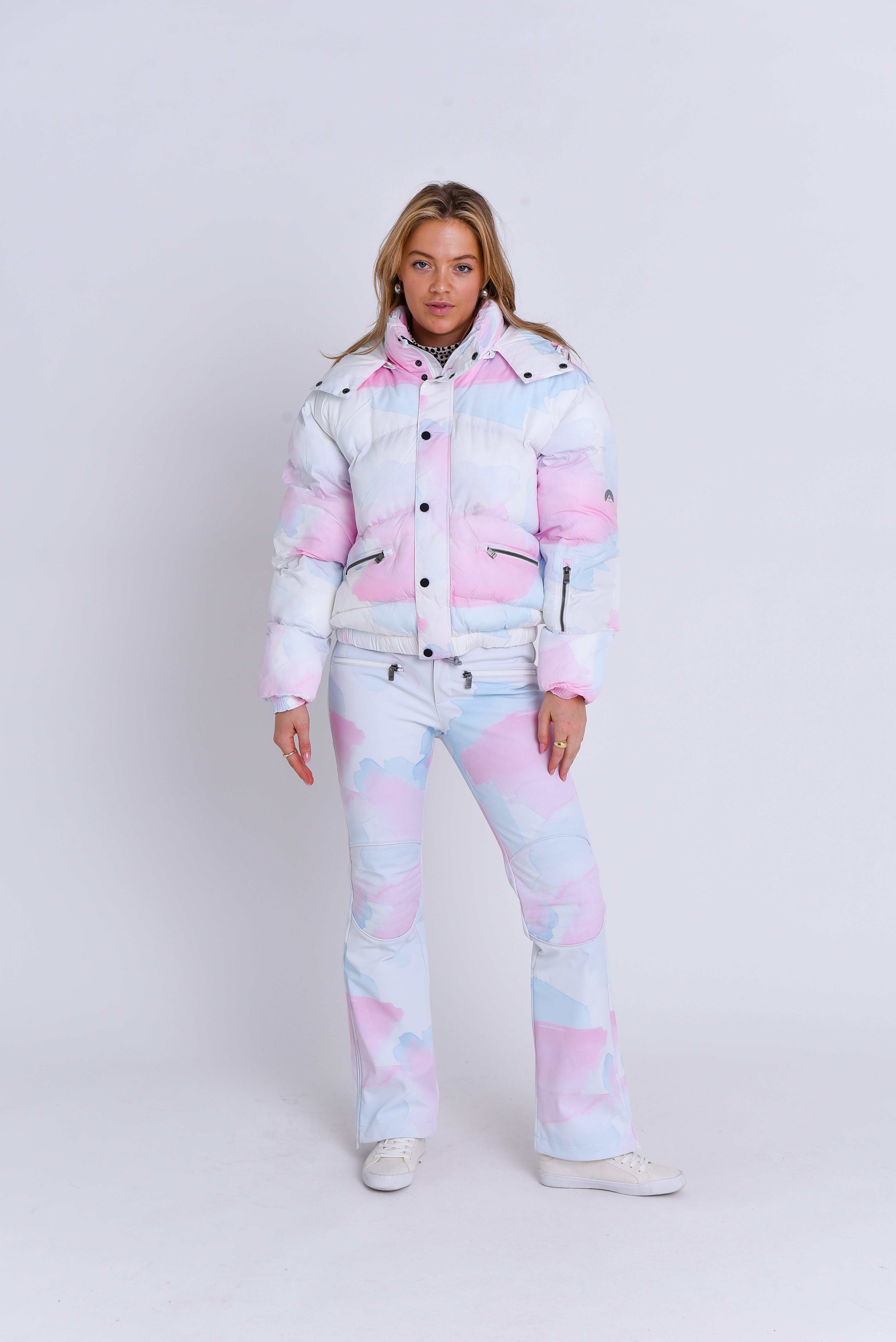 Chic Puffer Jacket - Watercolour