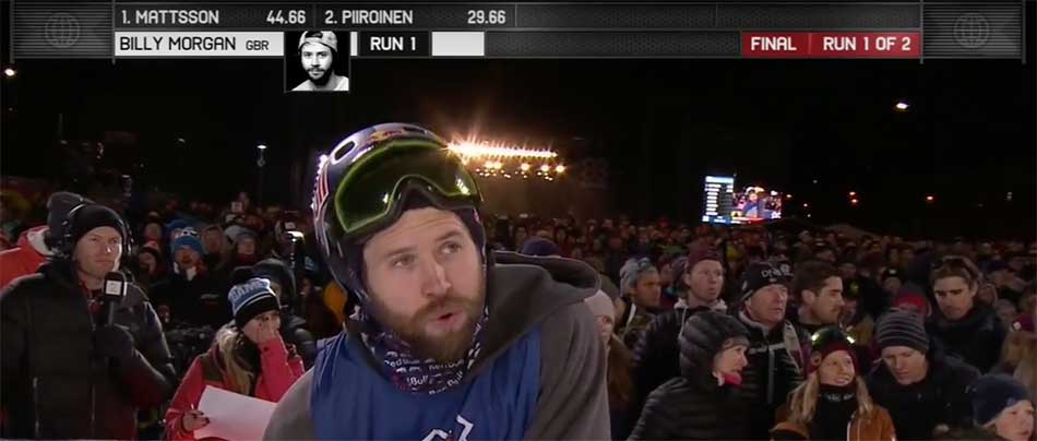 Snowboarder Billy Morgan X Games Oslo - OOSC Clothing