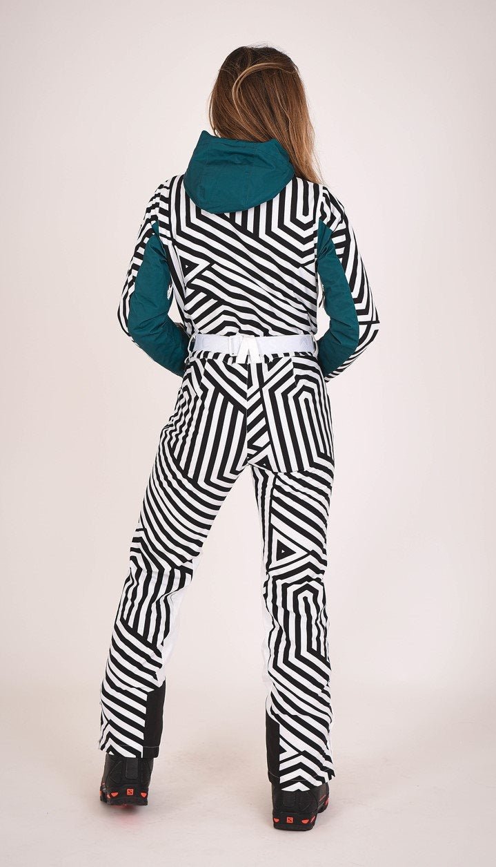 Fall Line Black & White Women's Ski Suit