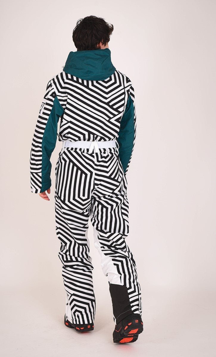 Fall Line Black & White Men's Ski Suit