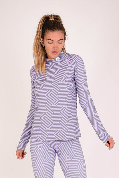 Fall Line Haut de base violet et gris pour femme