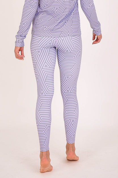 Legging de base pour femme Fall Line violet et gris