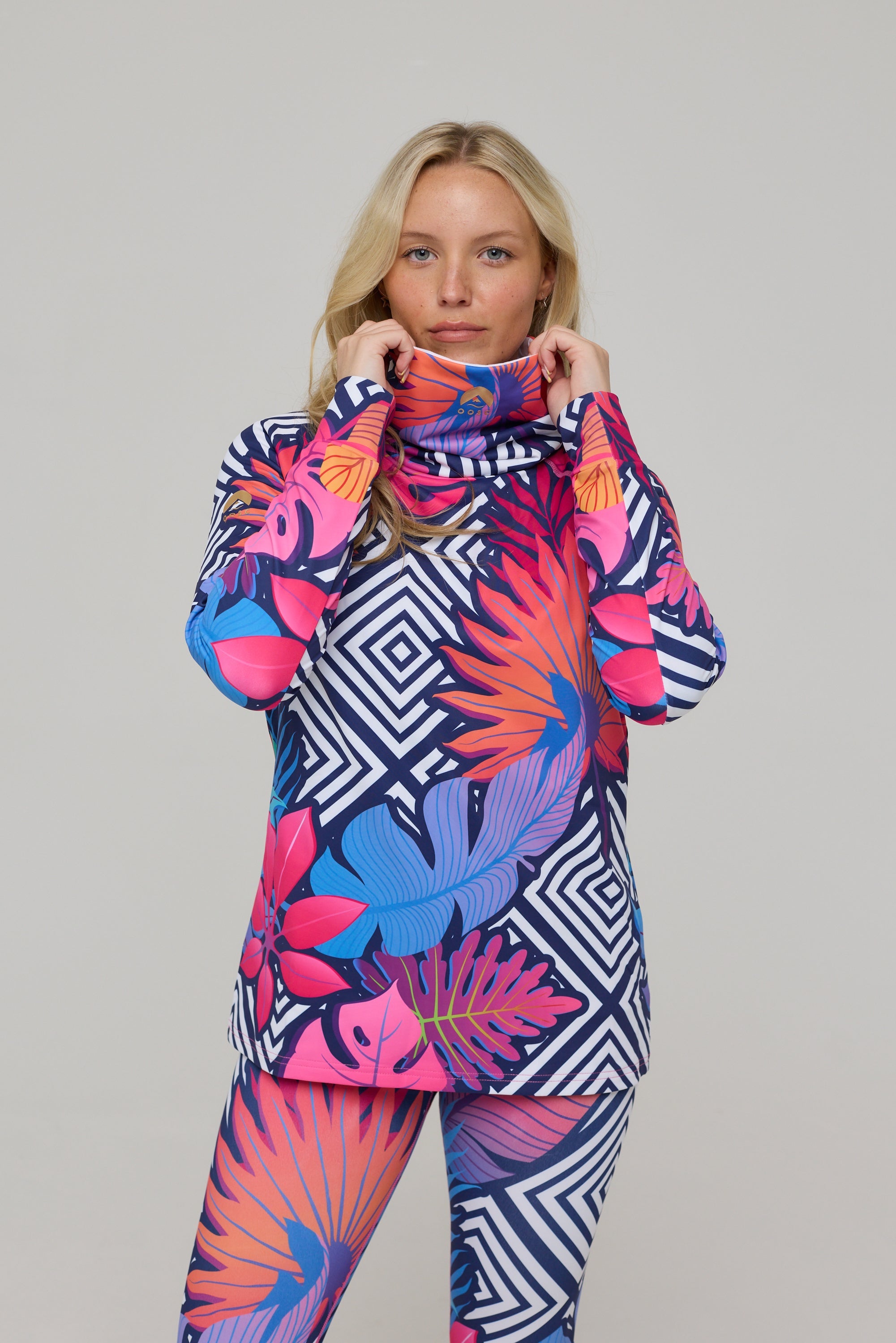 High Neck Baselayer Top Big Poppa -  Women's