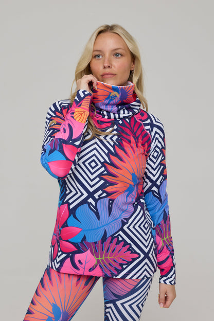 High Neck Baselayer Top Big Poppa -  Women's