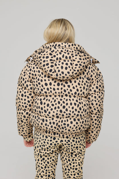 Chic Puffer Jacket - Cheetah