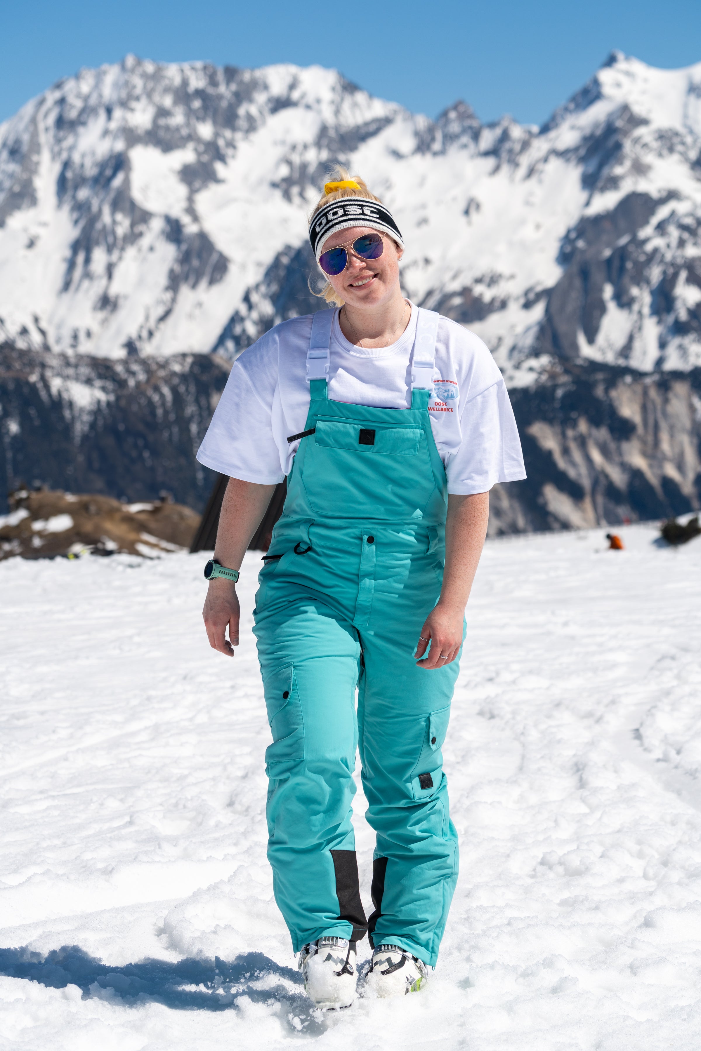 Yeh Girl Bib Pant - Aqua
