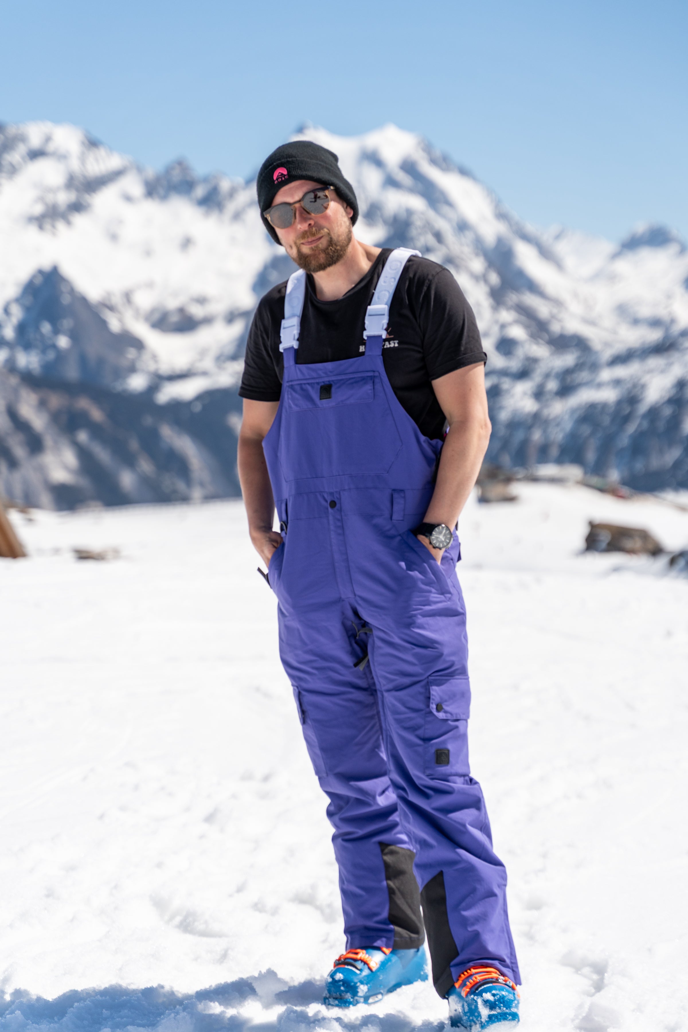 Yeh Man Bib Pant - Purple