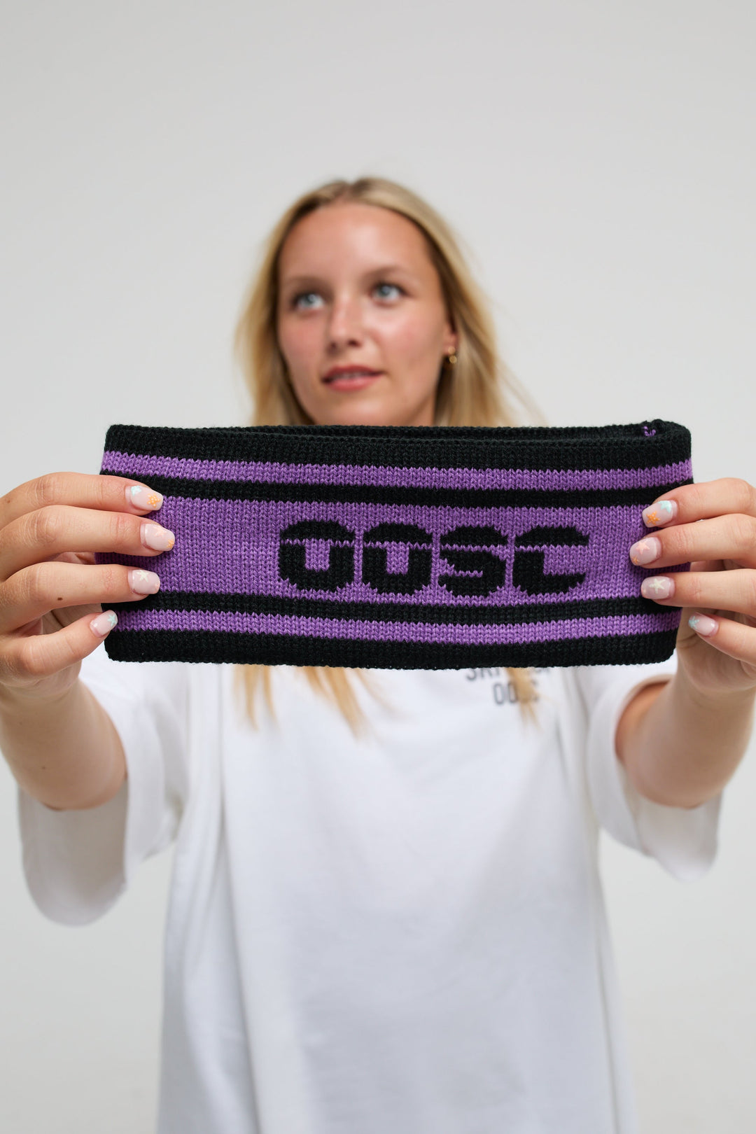 OOSC Après Headband - Black and Purple