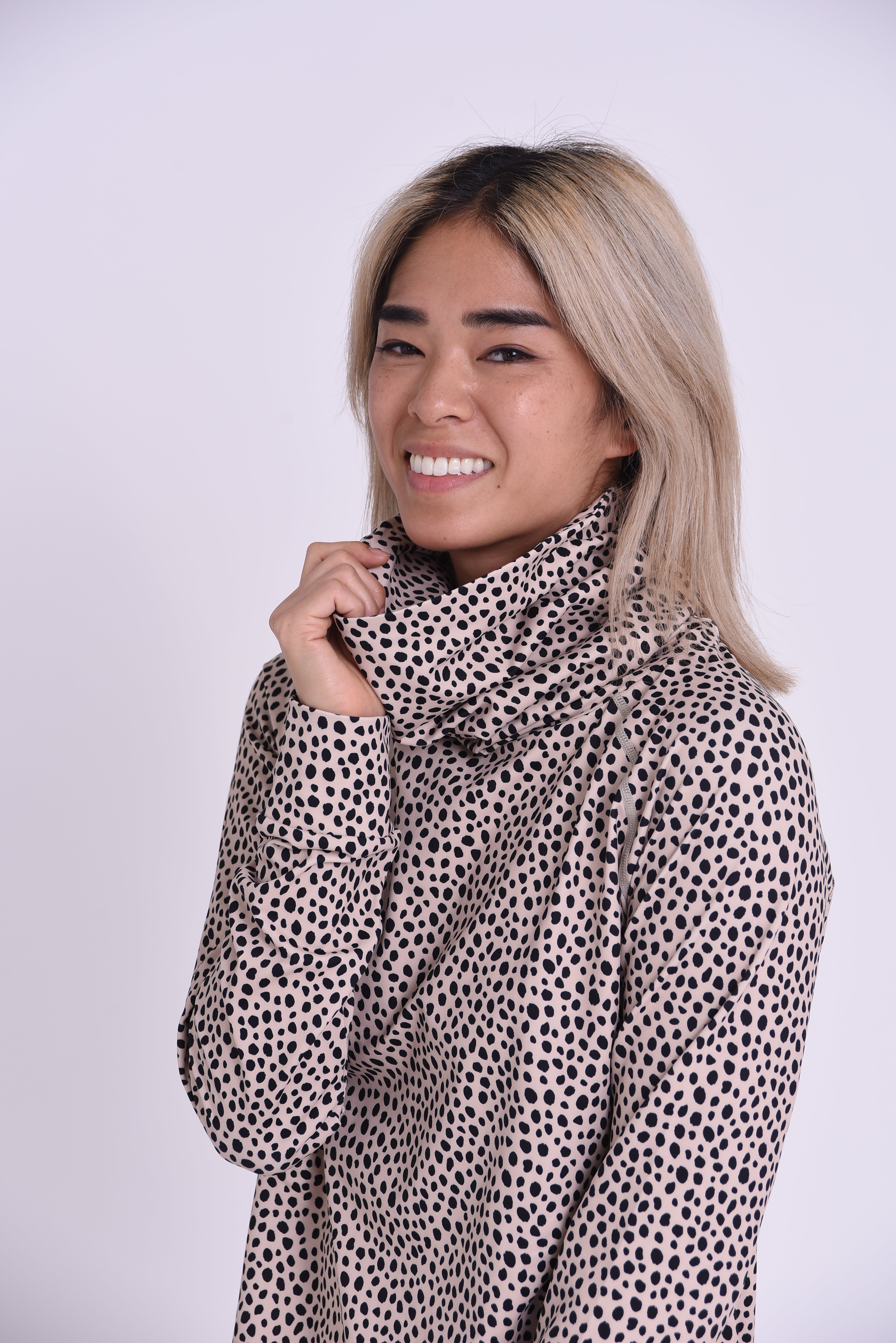 High Neck Baselayer Top Cheetah -  Women's
