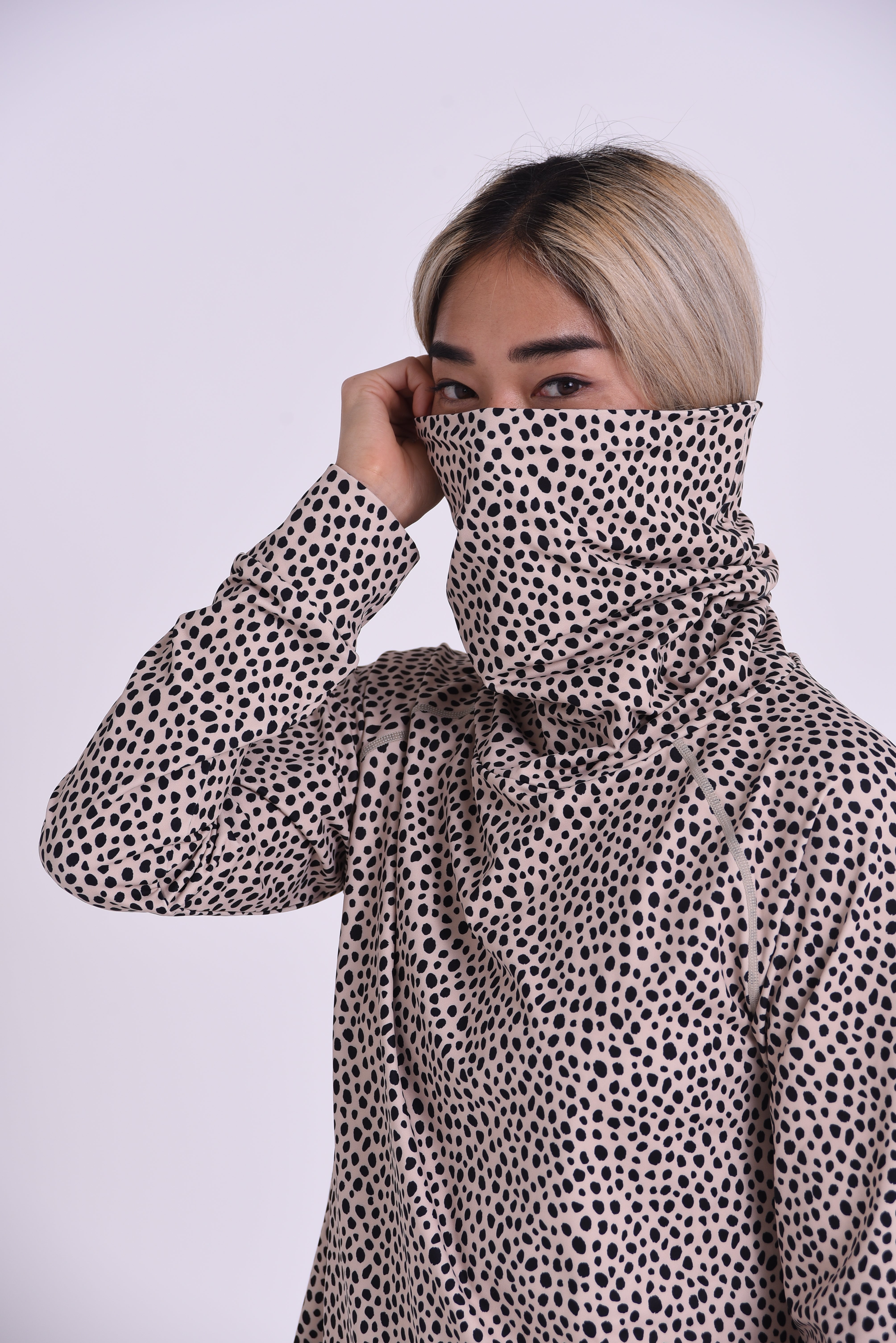 High Neck Baselayer Top Cheetah -  Women's