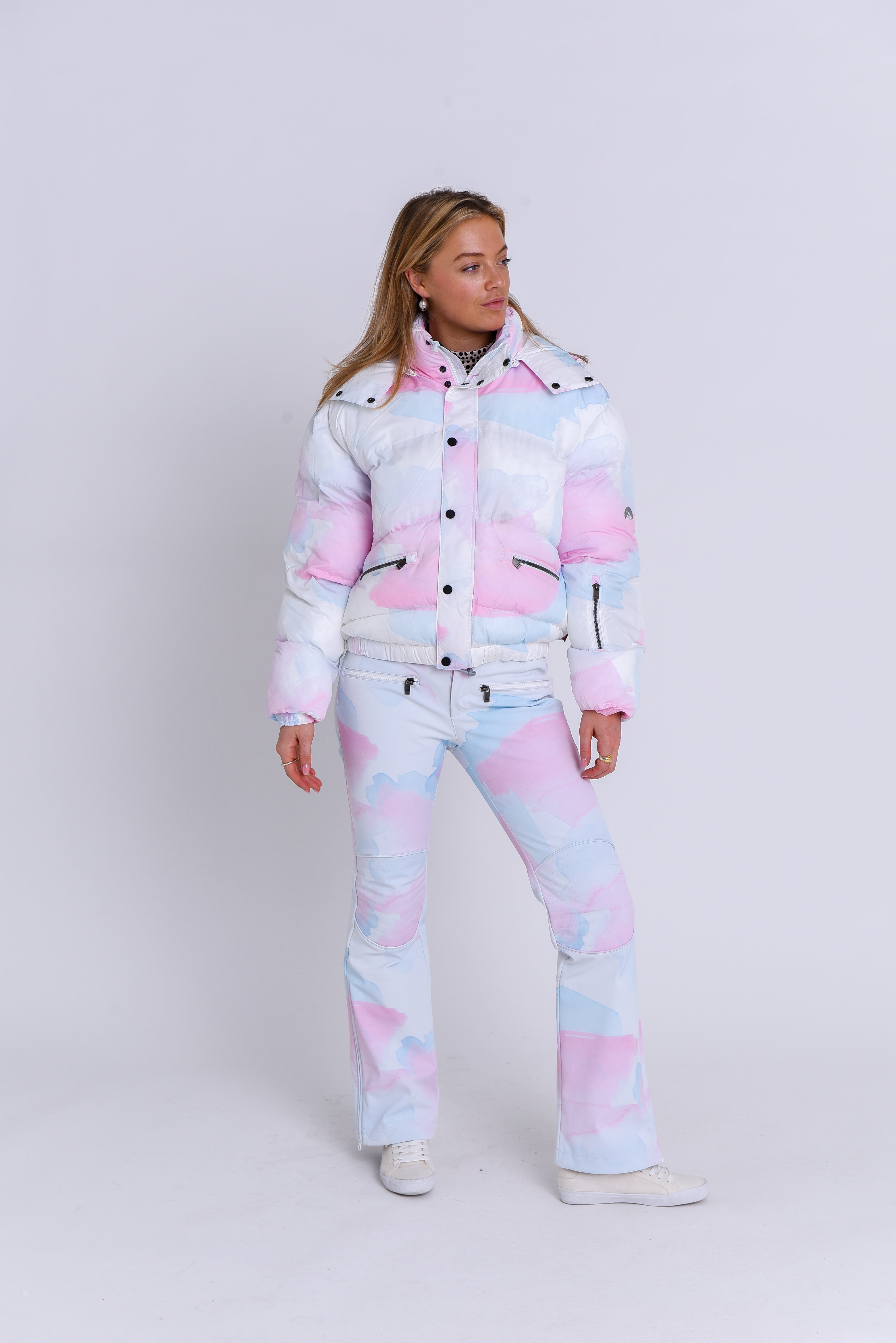 Chic Puffer Jacket - Watercolour