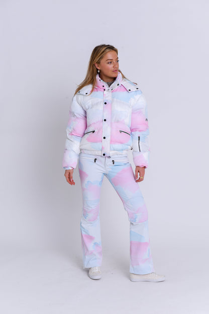Chic Puffer Jacket - Watercolour