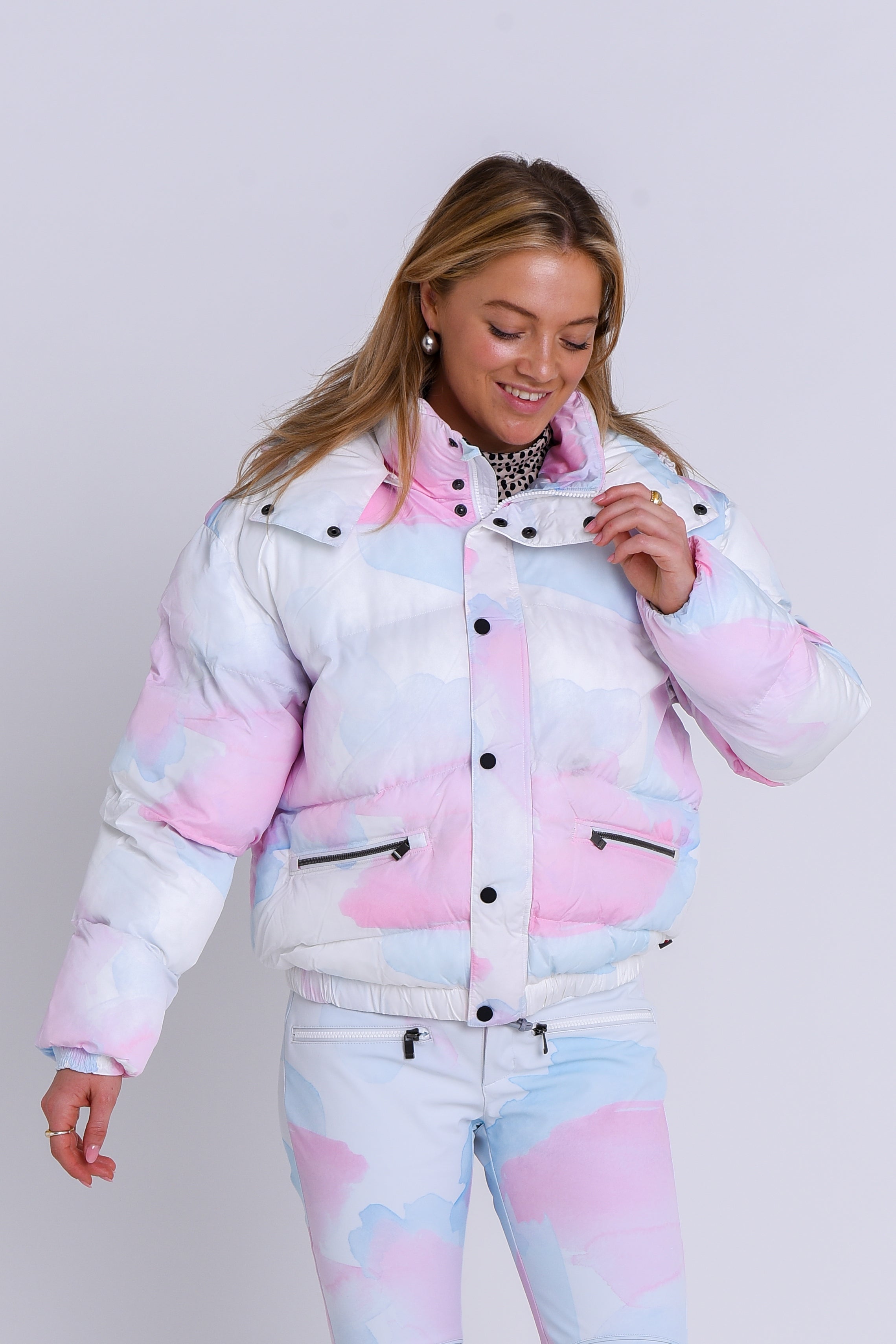 Chic Puffer Jacket - Watercolour
