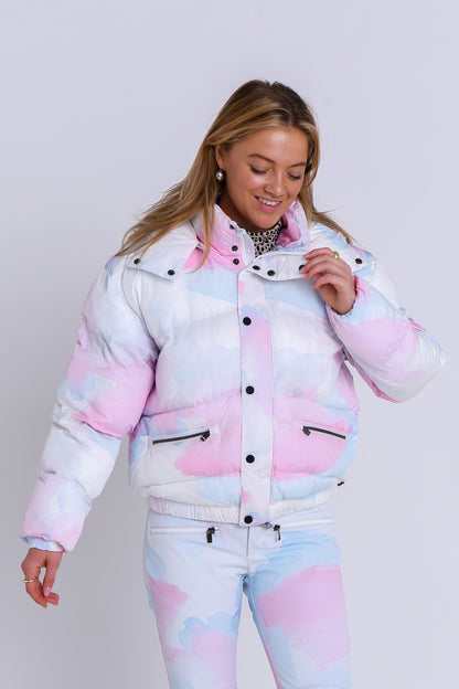 Chic Puffer Jacket - Watercolour