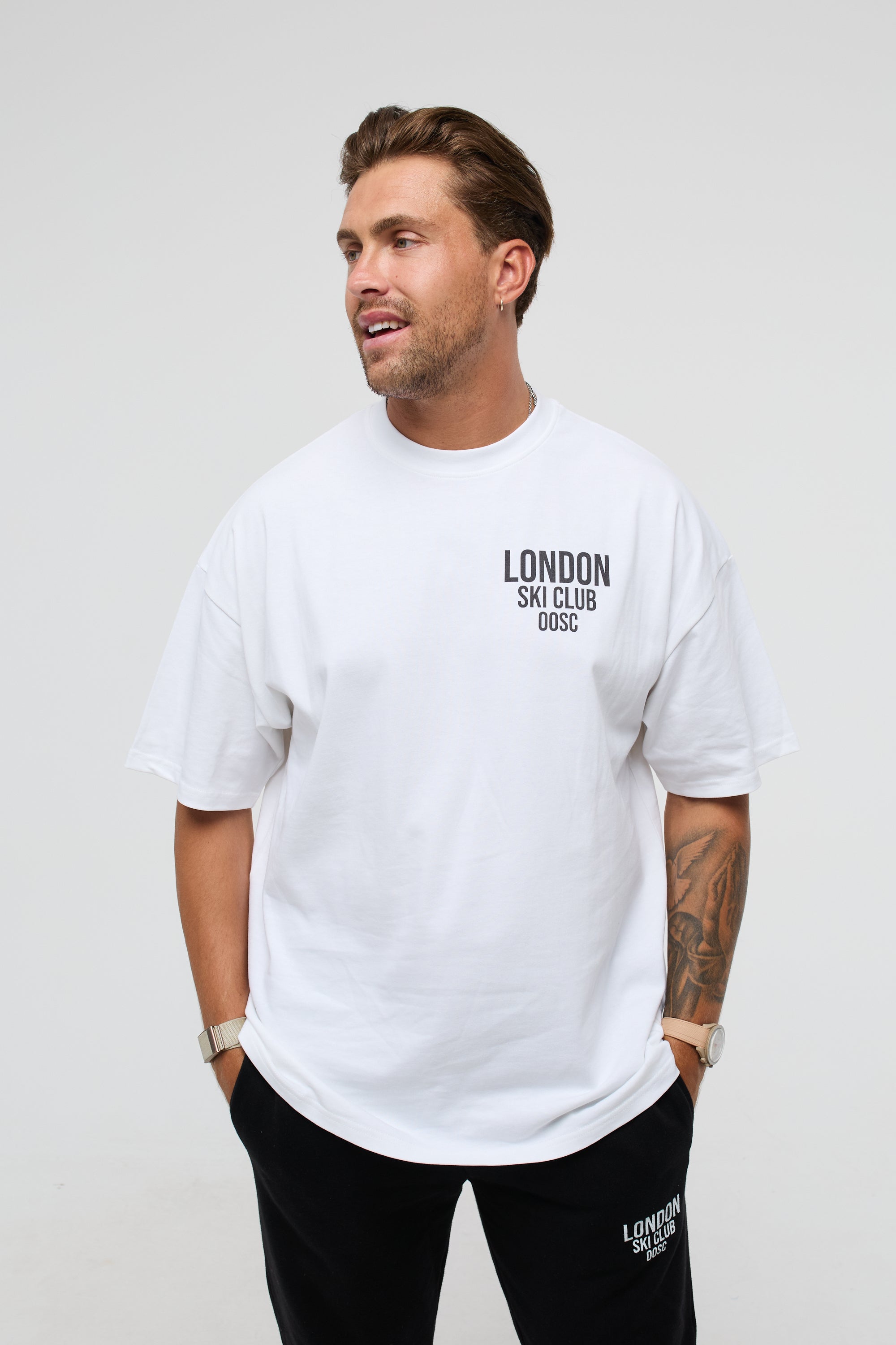 London Ski Club Oversize T-Shirt - White