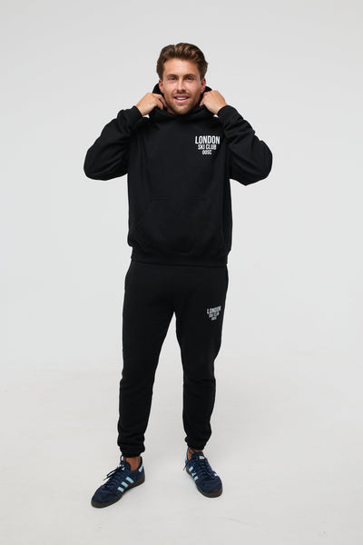 London Ski Club Oversize Hoodie - Black