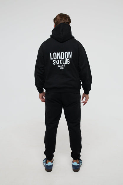 London Ski Club Oversize Hoodie - Black