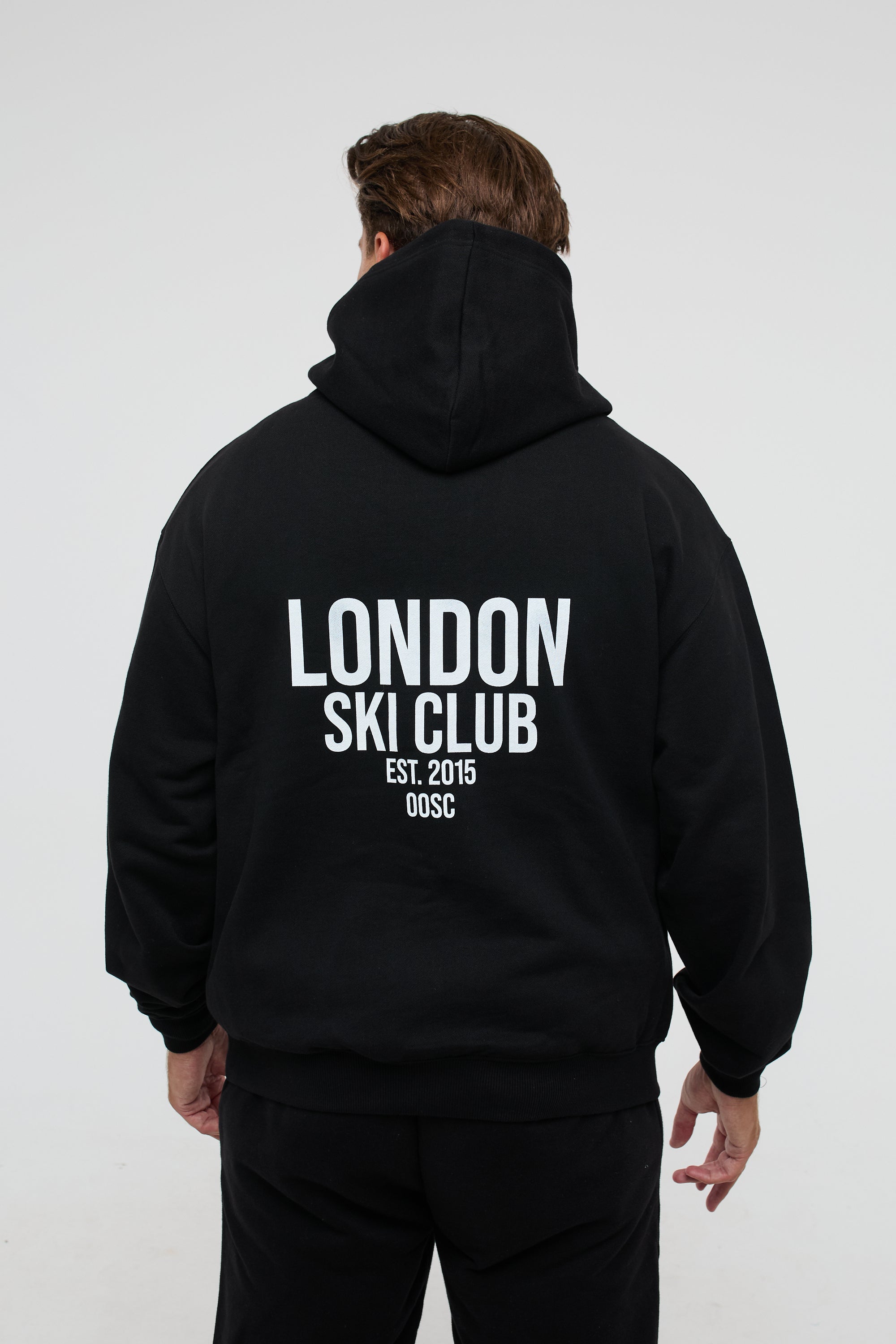 London Ski Club Oversize Hoodie - Black