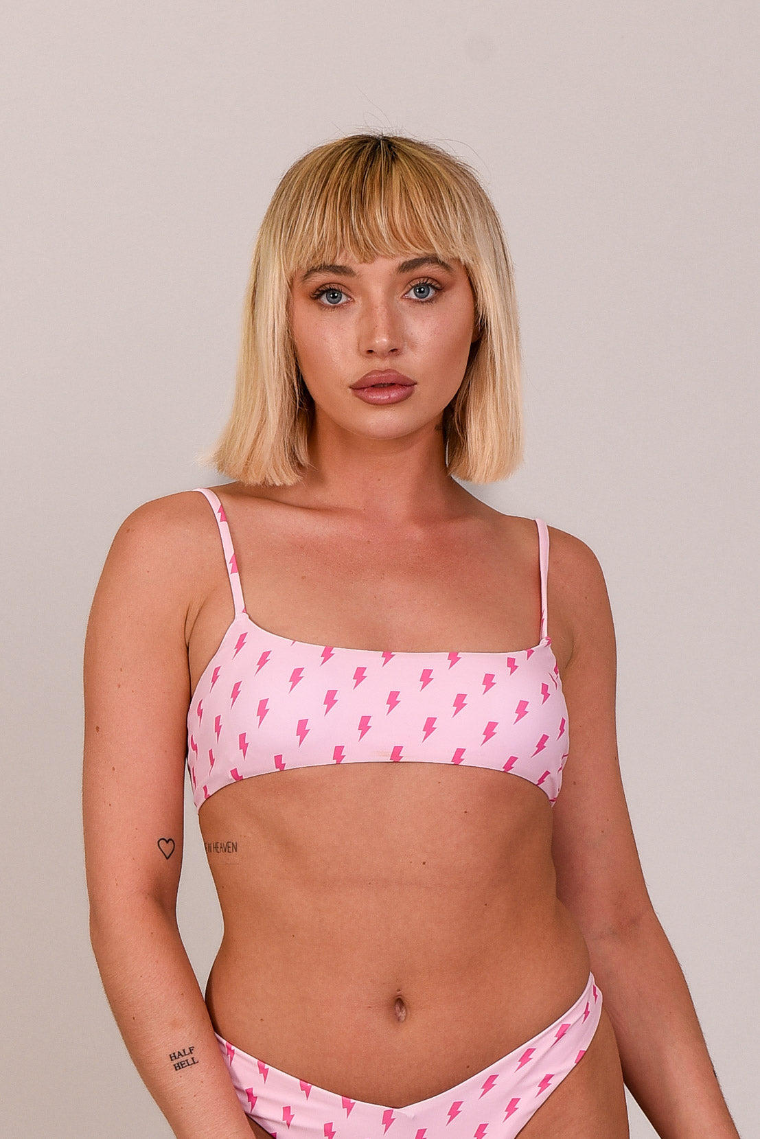 Strike of Luck Lace up Crop Bikini Top