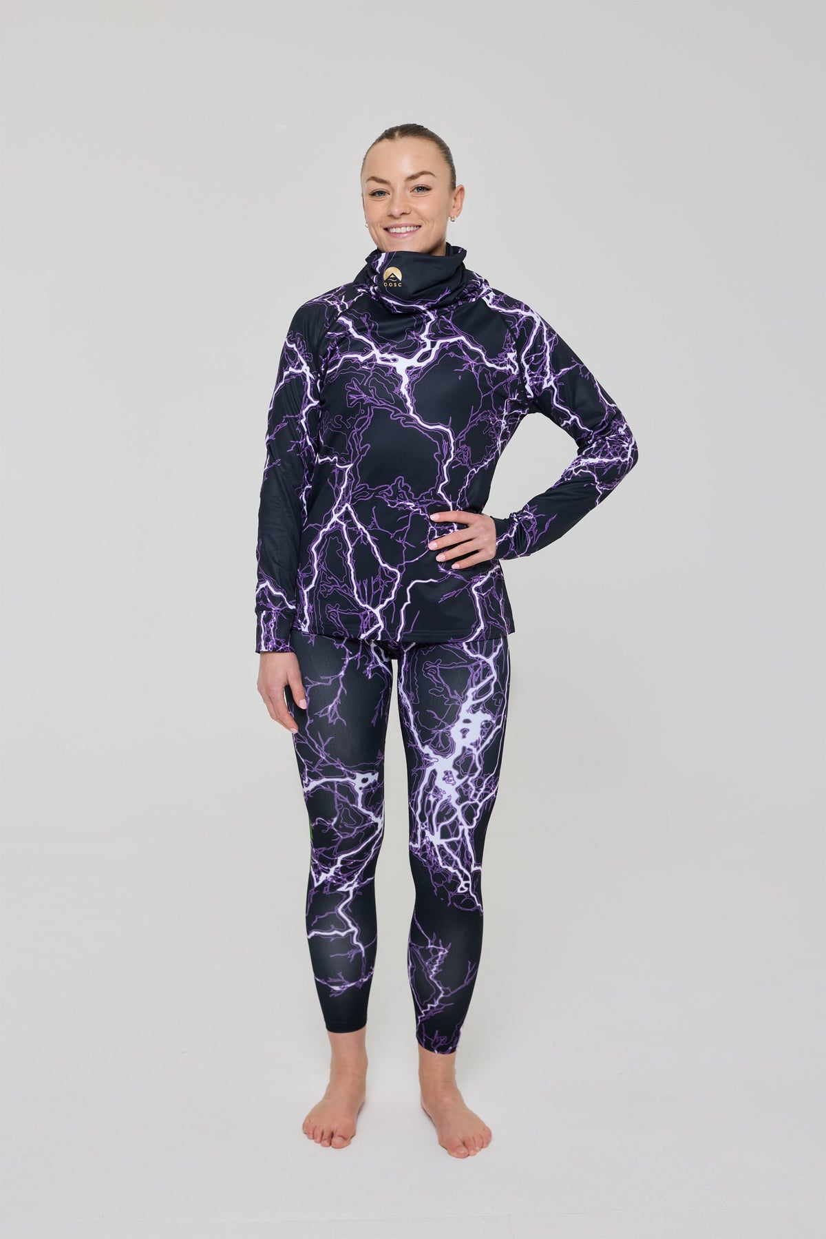 Thunderstruck Women's High Neck Baselayer Top