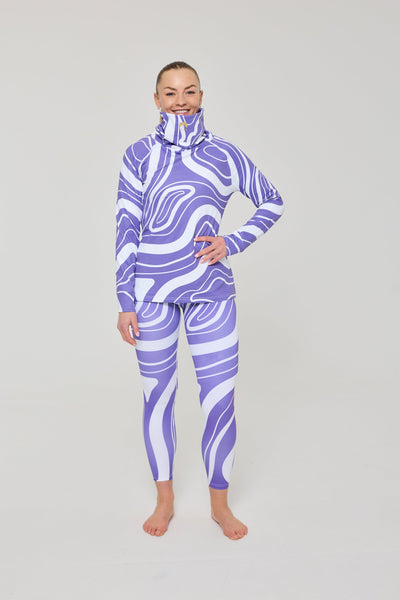 Baselayer Leggings - Purple Swirl Women's
