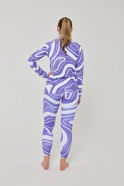 Purple Swirl Women's Baselayer Top