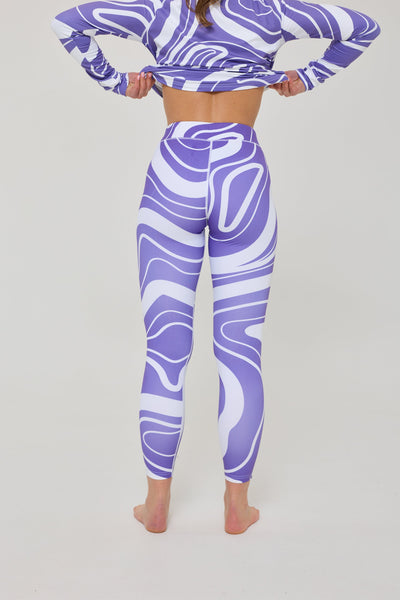 Baselayer Leggings - Purple Swirl Women's