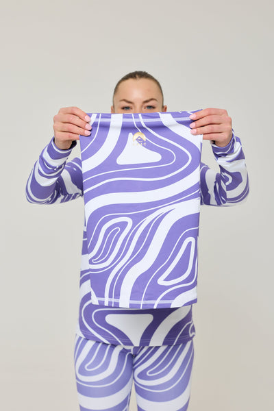 Purple Swirl Neck Warmer