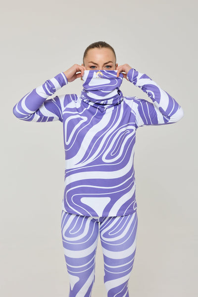 Purple Swirl Neck Warmer
