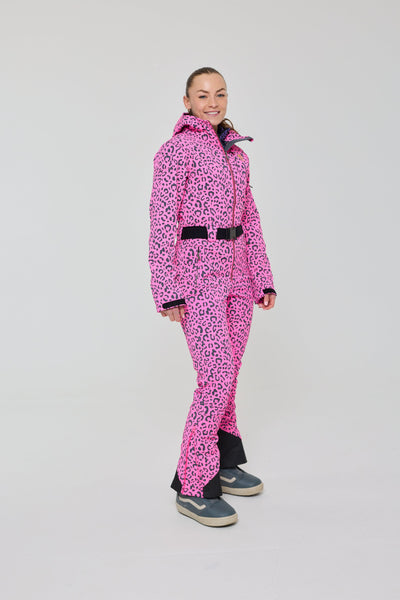 Rosé Leopard Ski Suit