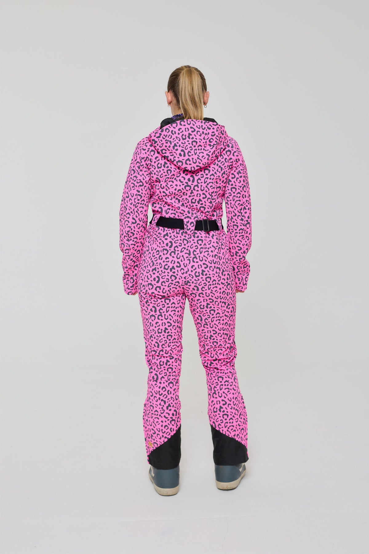 Rosé Leopard Ski Suit