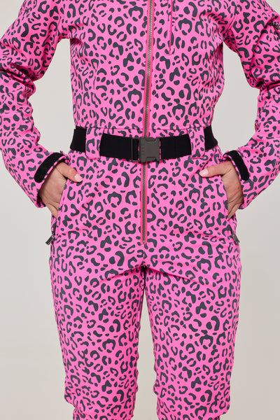 Rosé Leopard Ski Suit