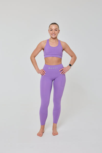 Infinite High Waisted Leggings - Purple