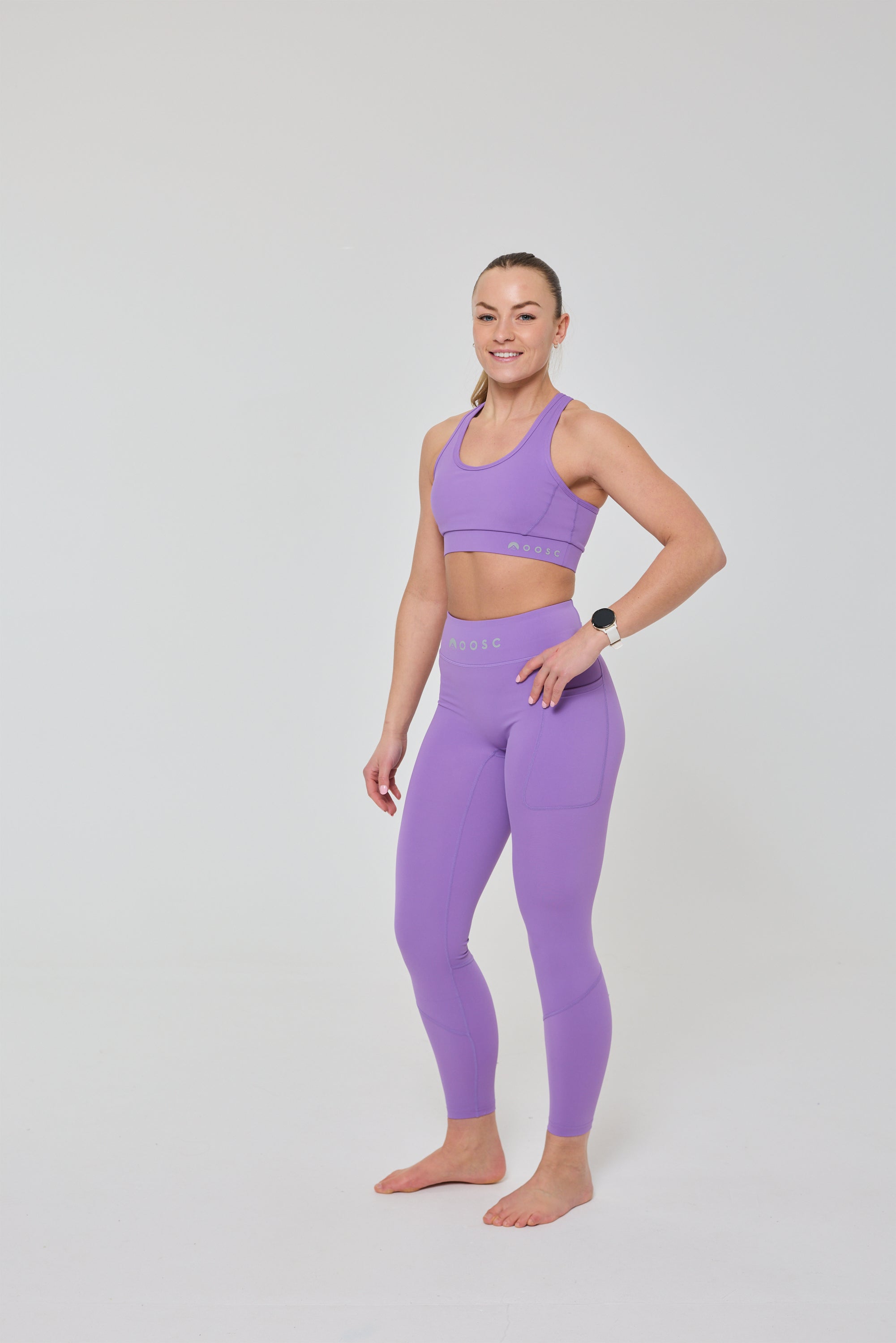 Infinite High Waisted Leggings - Purple